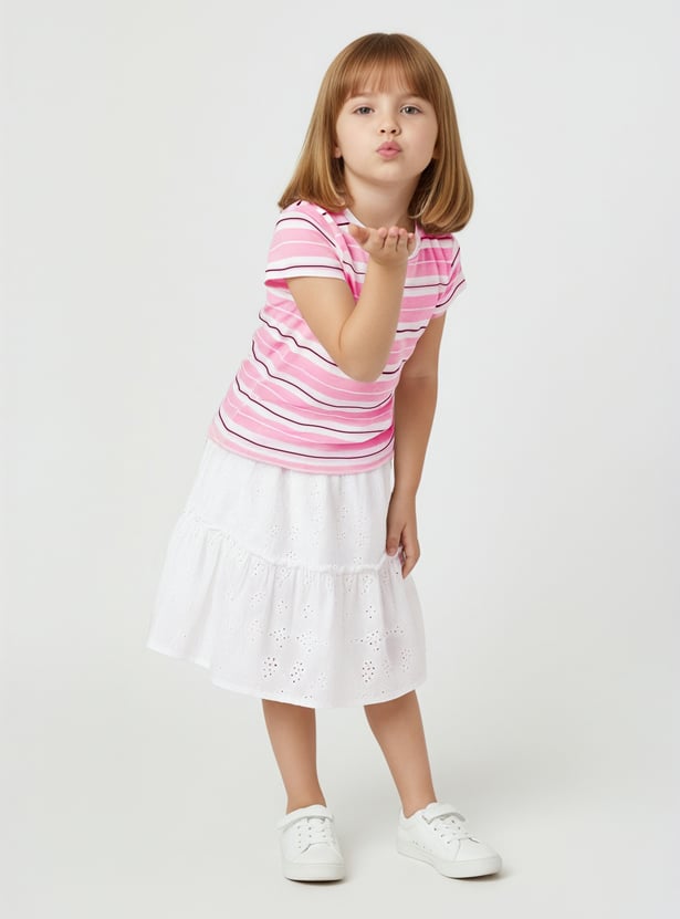 Girls Assorted T-shirt - Pack of 2