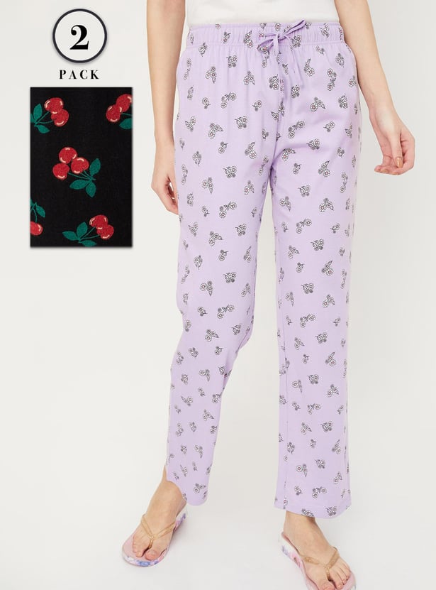 Women Printed Pyjamas - Pack of 2