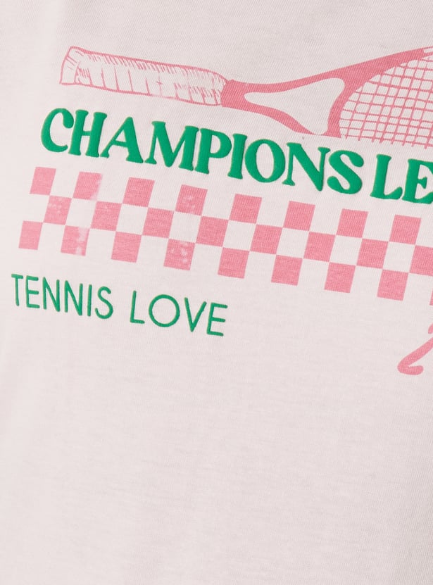 Girls Printed T-shirt - Pack of 2