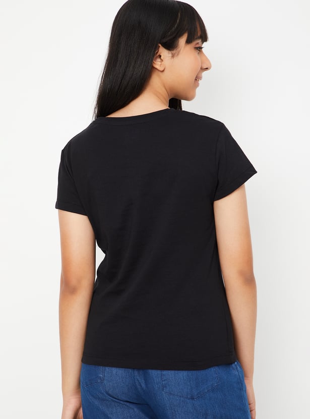 Girls Printed T-shirt - Pack of 2