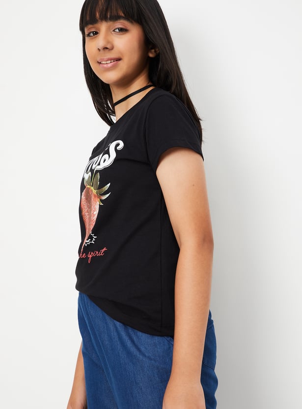 Girls Printed T-shirt - Pack of 2