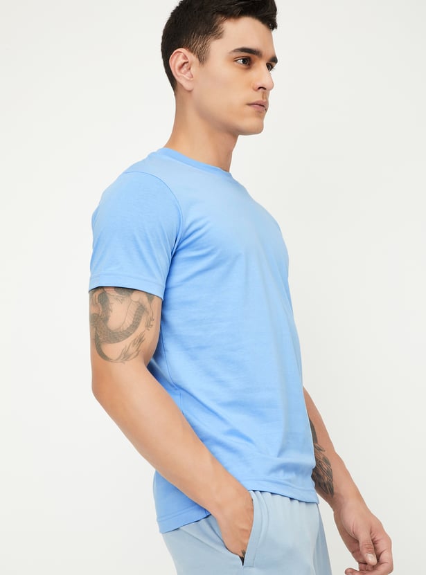 Men Solid Lounge T-shirt - Pack of 2