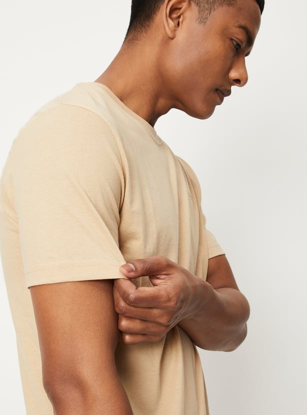 Men Solid Lounge T-shirt - Pack of 2