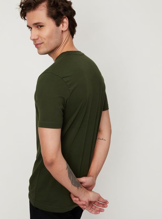 Men Solid Lounge T-shirt - Pack of 2