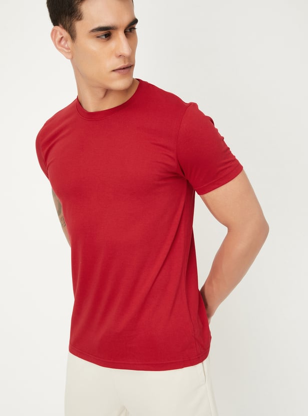 Men Solid Lounge T-shirt - Pack of 2