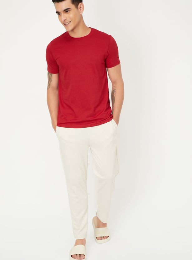 Men Solid Lounge T-shirt - Pack of 2