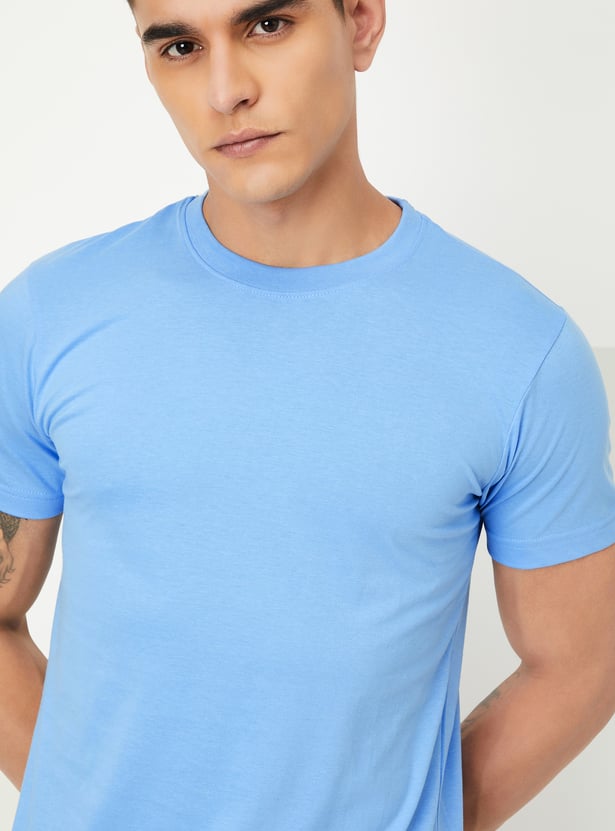 Men Solid Lounge T-shirt - Pack of 2