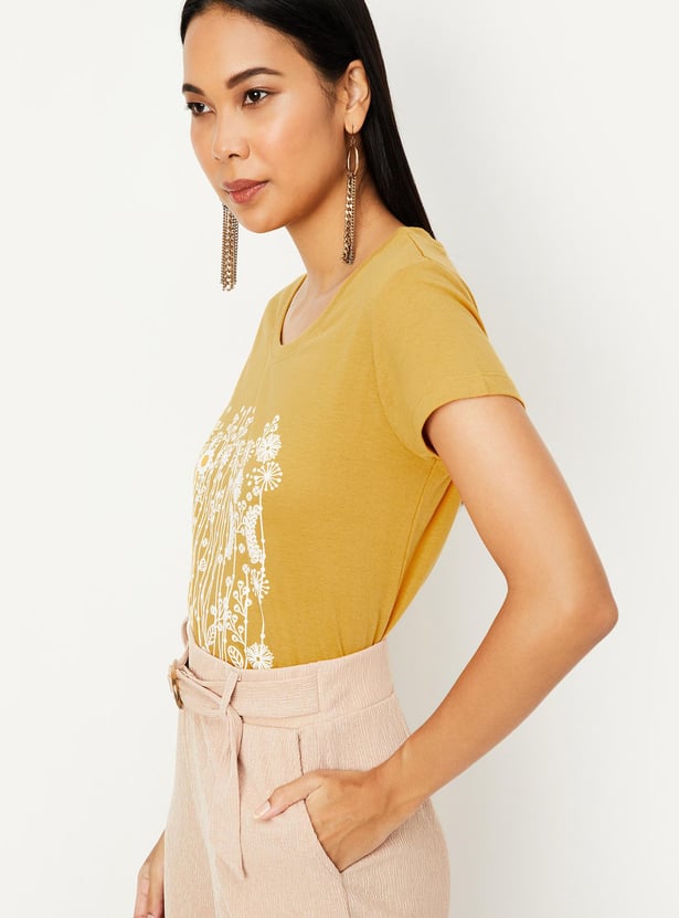 Women Printed T-shirt - Pack of 2