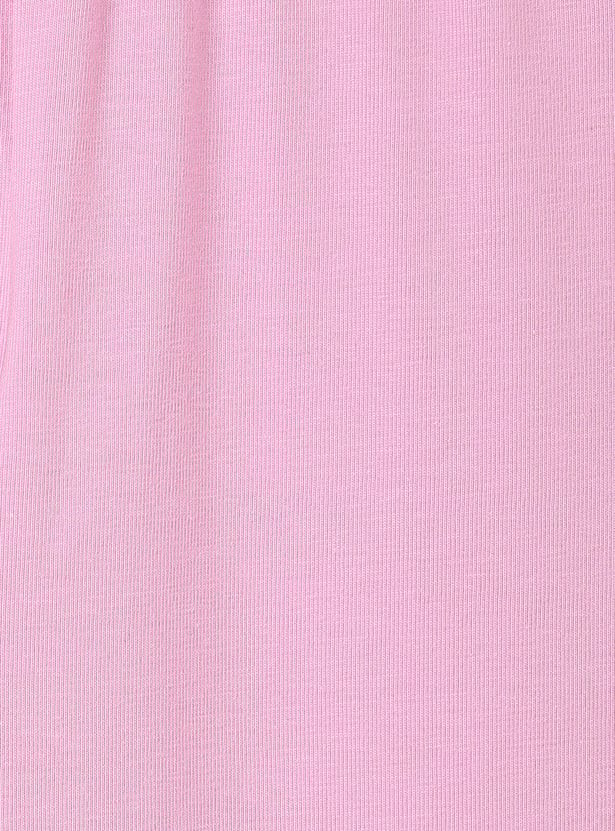 Girls Solid Leggings - Pack of 2