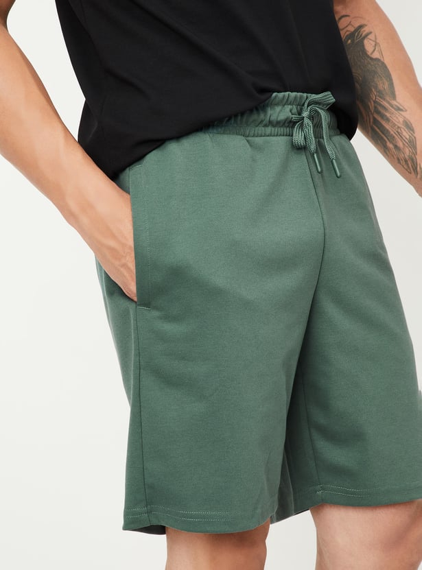 Men Solid Lounge Shorts - Pack of 2