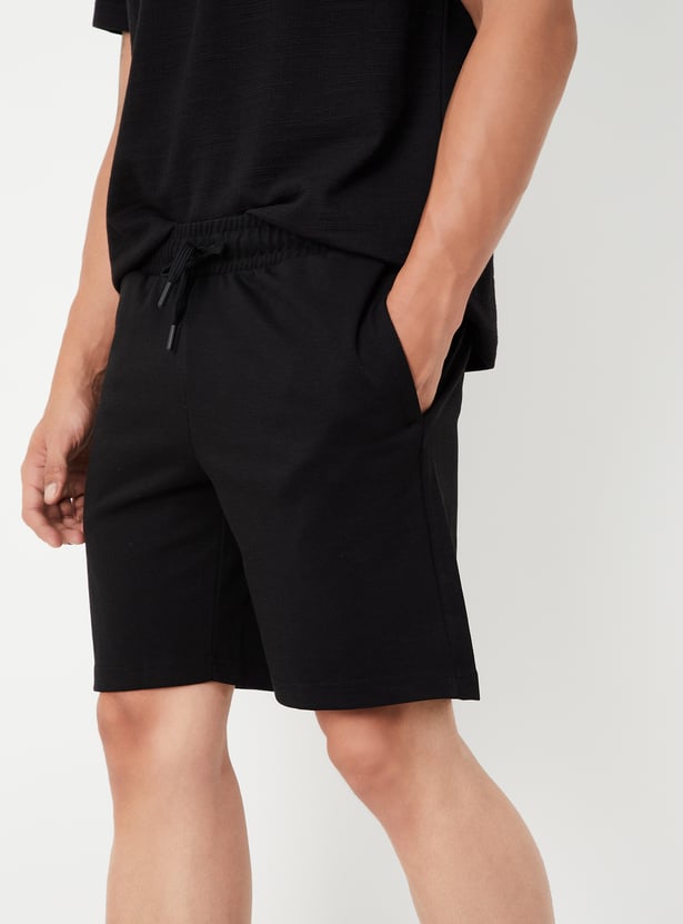 Men Solid Lounge Shorts - Pack of 2