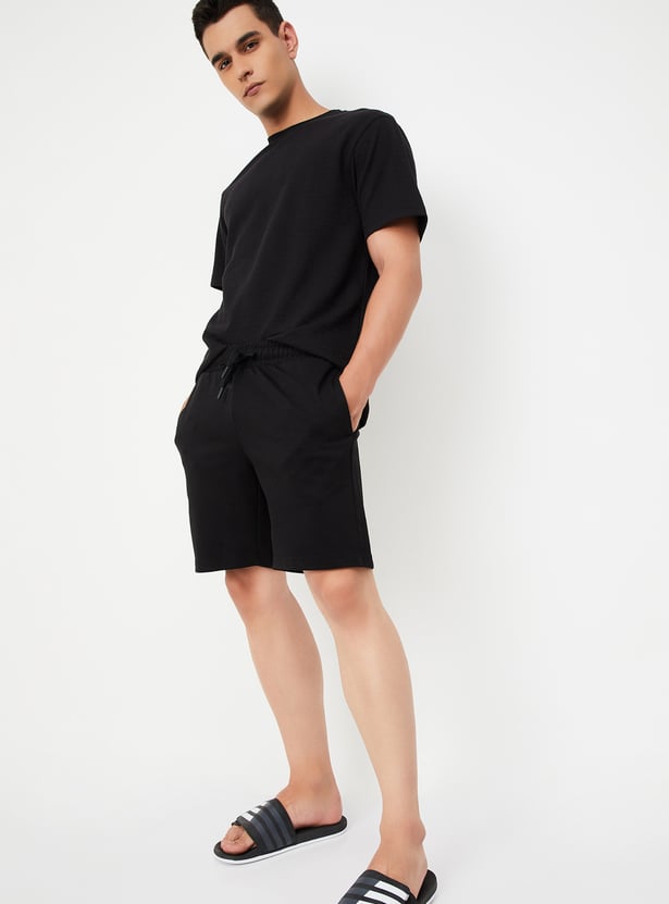 Men Solid Lounge Shorts - Pack of 2