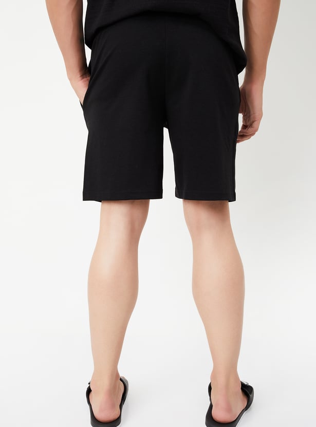 Men Solid Lounge Shorts - Pack of 2