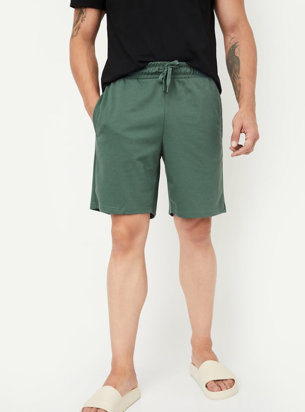 Men Solid Lounge Shorts - Pack of 2