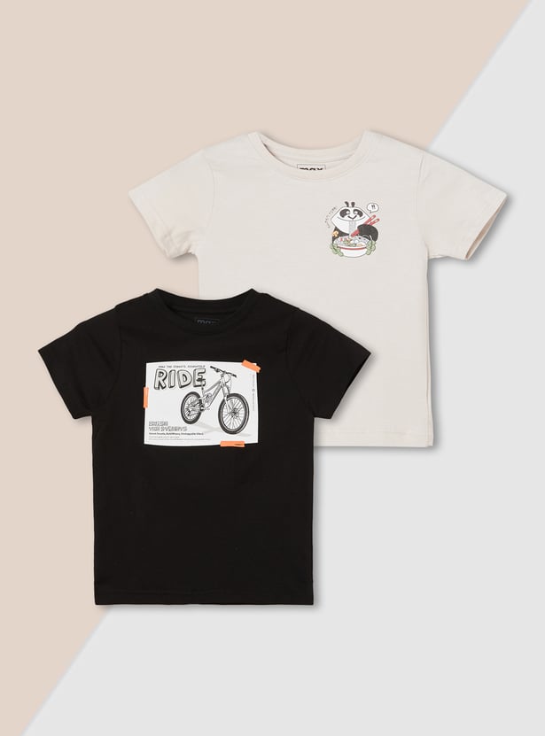 Boys Printed T-shirt - Pack of 2