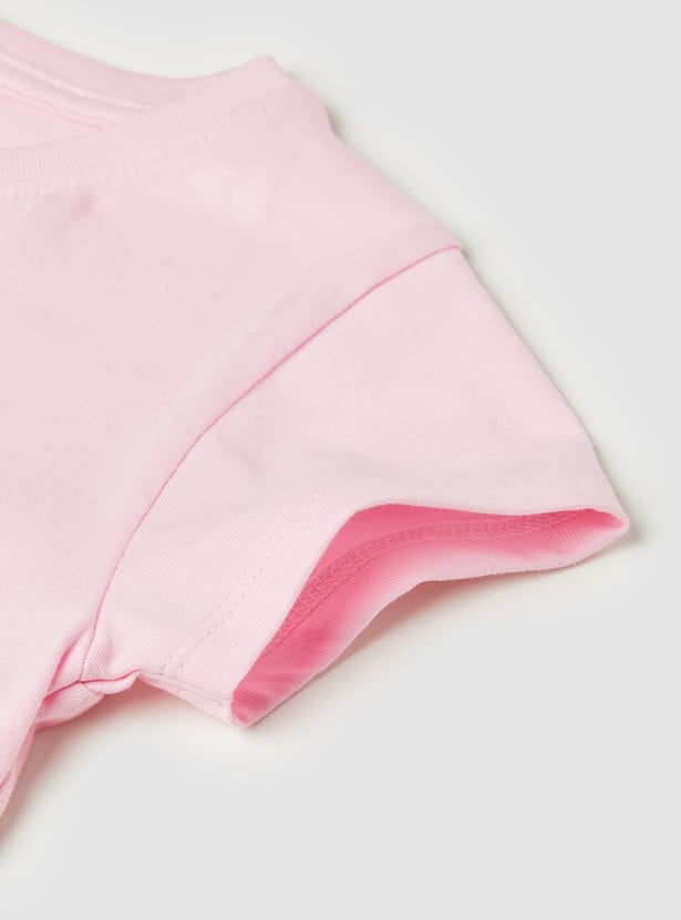 Girls Printed T-shirt - Pack of 2