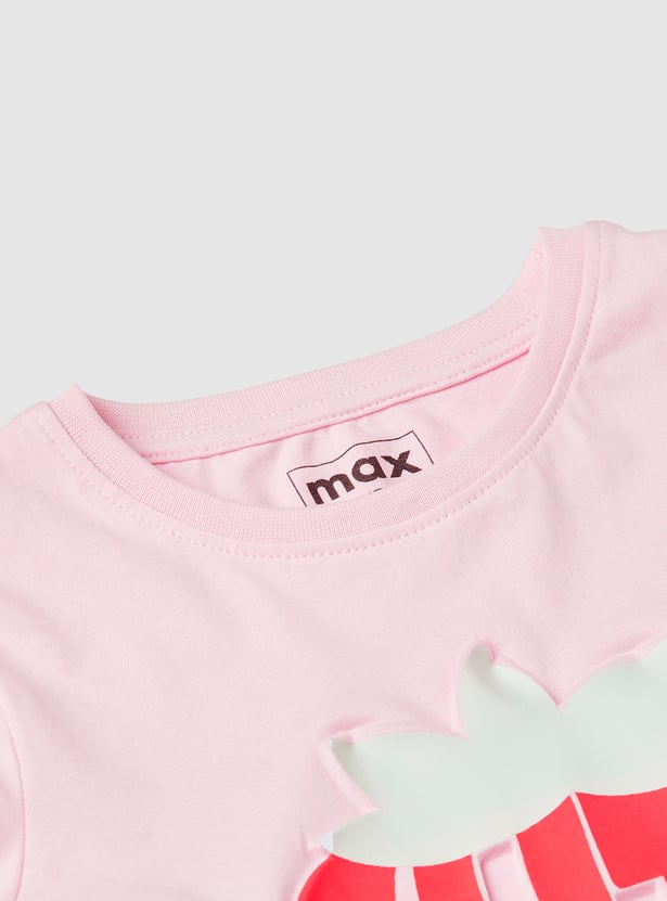 Girls Printed T-shirt - Pack of 2