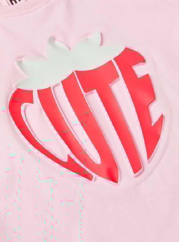 Girls Printed T-shirt - Pack of 2