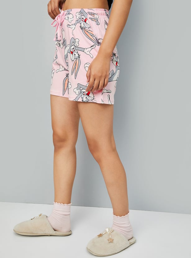 Women Character Print Shorts - Pack of 2