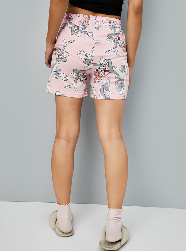 Women Character Print Shorts - Pack of 2