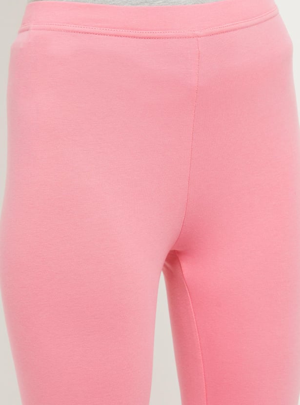Women Solid Leggings - Pack of 2