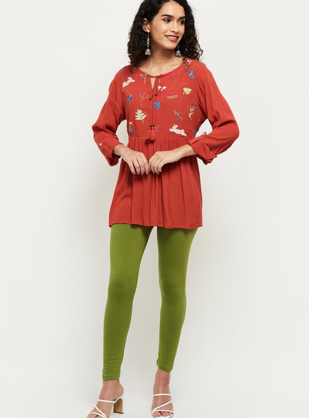 Women Solid Leggings - Pack of 2