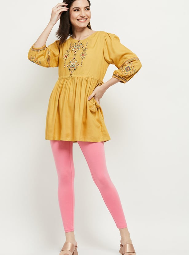 Women Solid Leggings - Pack of 2