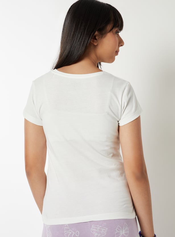 Girls Printed T-shirt - Pack of 2