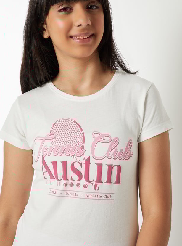 Girls Printed T-shirt - Pack of 2