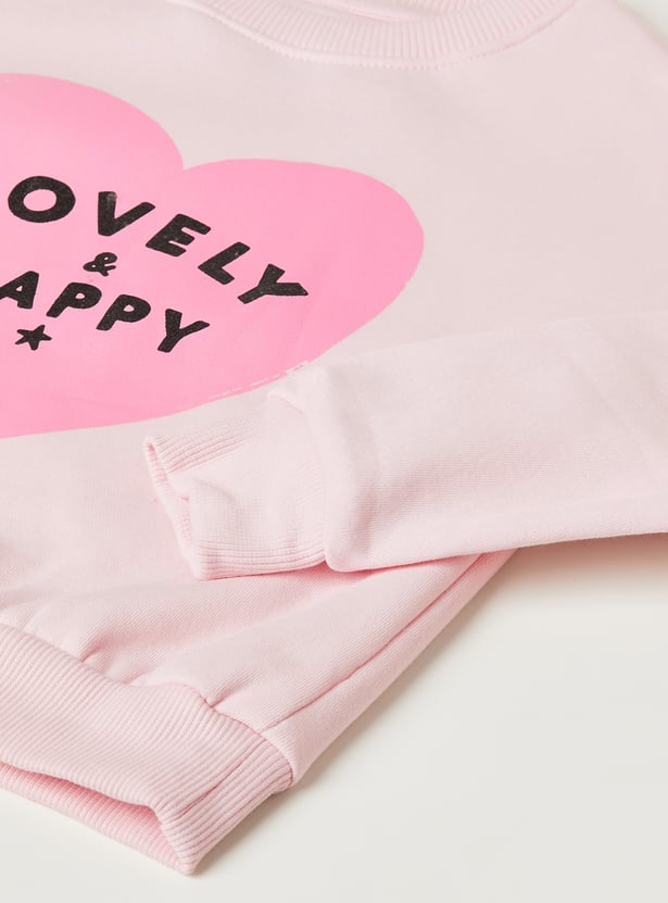 Girls Printed Sweatshirt - Pack of 2