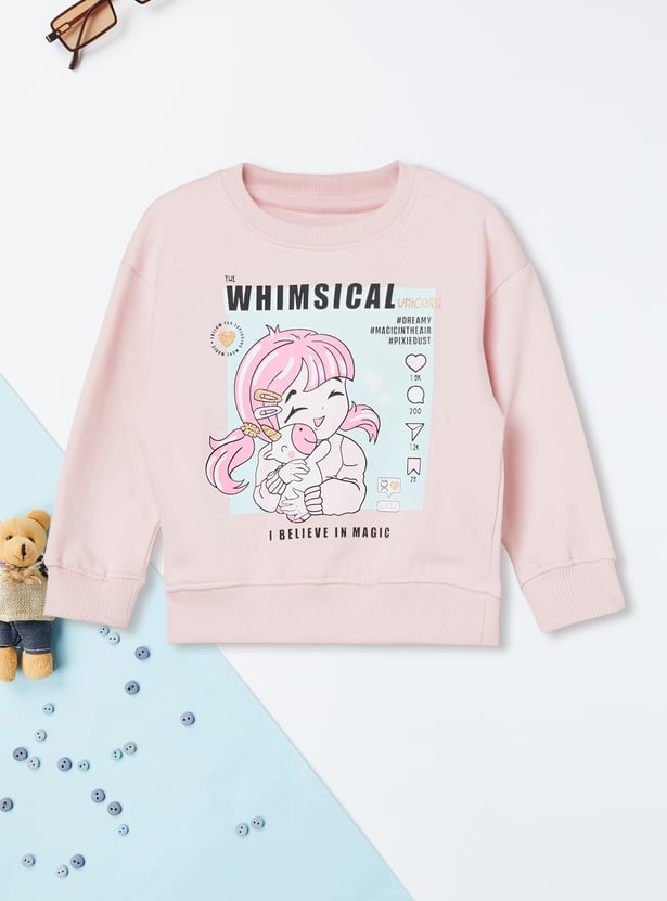 Girls Assorted Sweatshirt - Pack of 2