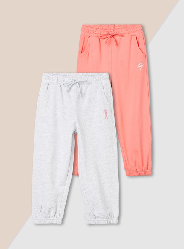 Girls Assorted Joggers - Pack of 2