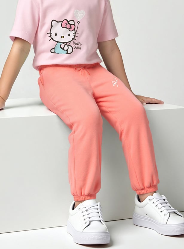 Girls Assorted Joggers - Pack of 2