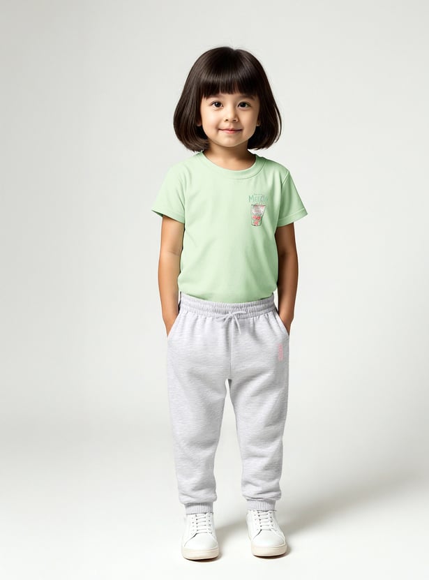Girls Assorted Joggers - Pack of 2