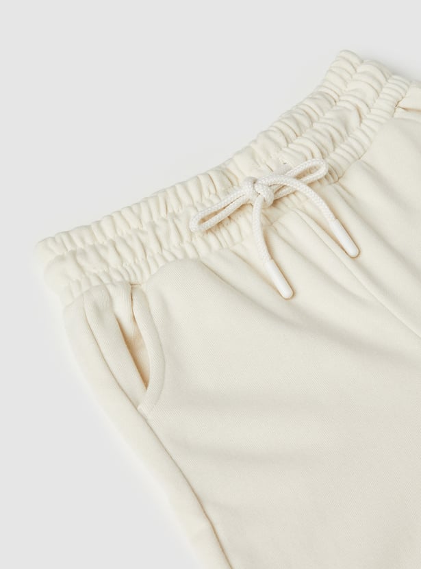 Girls Solid Joggers - Pack of 2