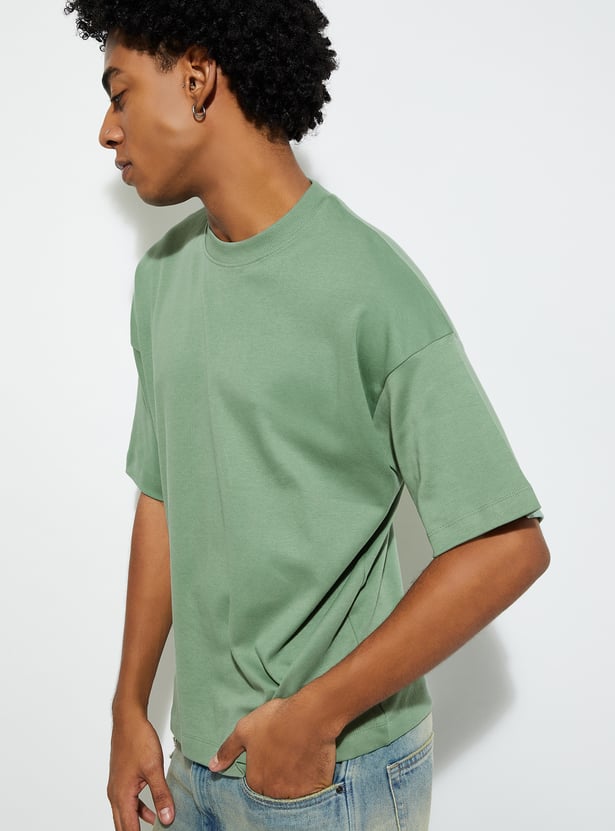 URB_N Men Solid Oversized T-shirt - Pack of 2