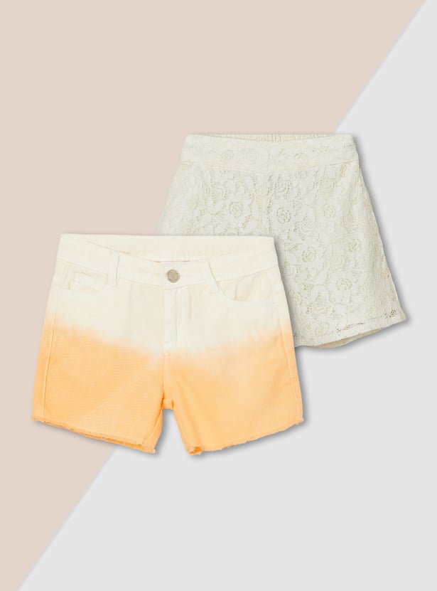 Girls Assorted Shorts - Pack of 2