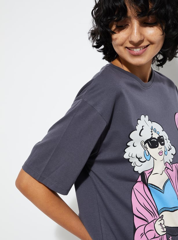 URB_N Women Printed T-shirt - Pack of 2