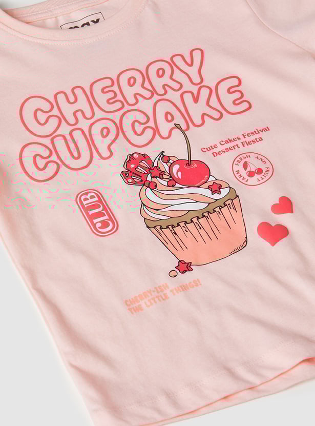 Girls Printed T-shirt - Pack of 2