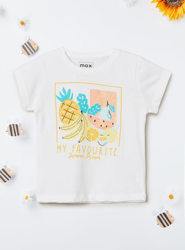 Girls Printed T-shirt - Pack of 2