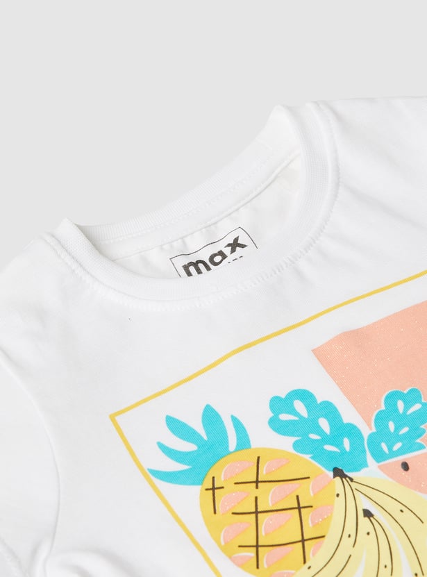 Girls Printed T-shirt - Pack of 2