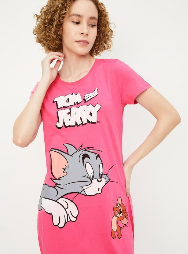 Women Printed Nightdress - Pack of 2