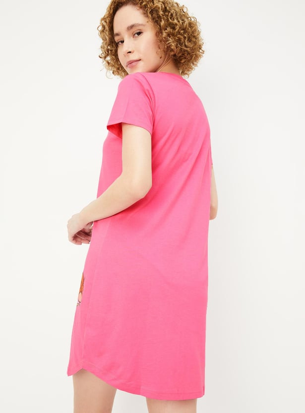 Women Printed Nightdress - Pack of 2