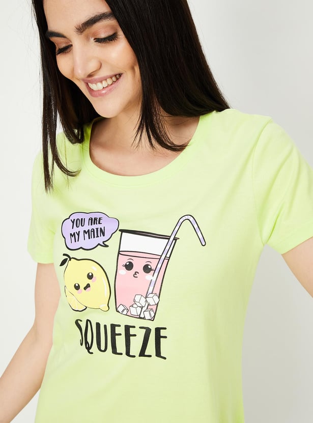 Women Printed Nightdress - Pack of 2