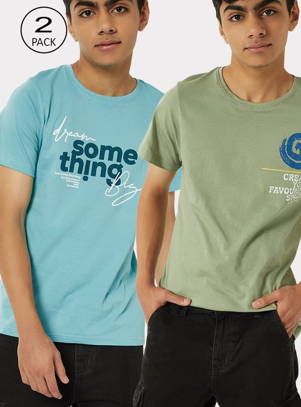 Boys Printed T-shirt - Pack of 2
