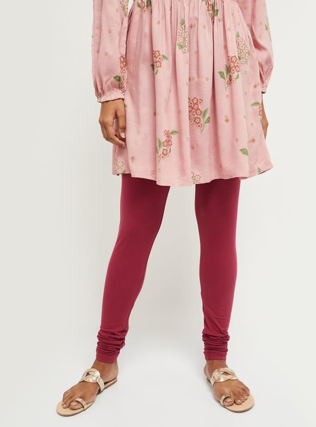 Women Solid Churidars - Pack of 2