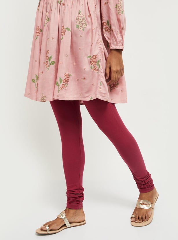 Women Solid Churidars - Pack of 2