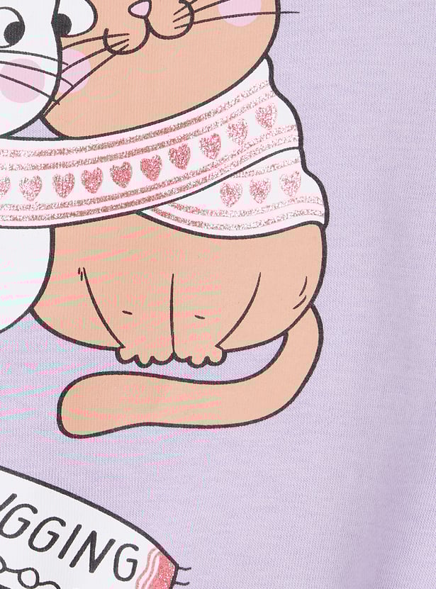 Girls Printed Sweatshirt - Pack of 2