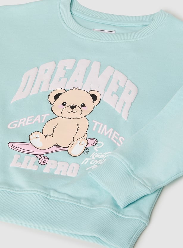 Girls Printed Sweatshirt - Pack of 2