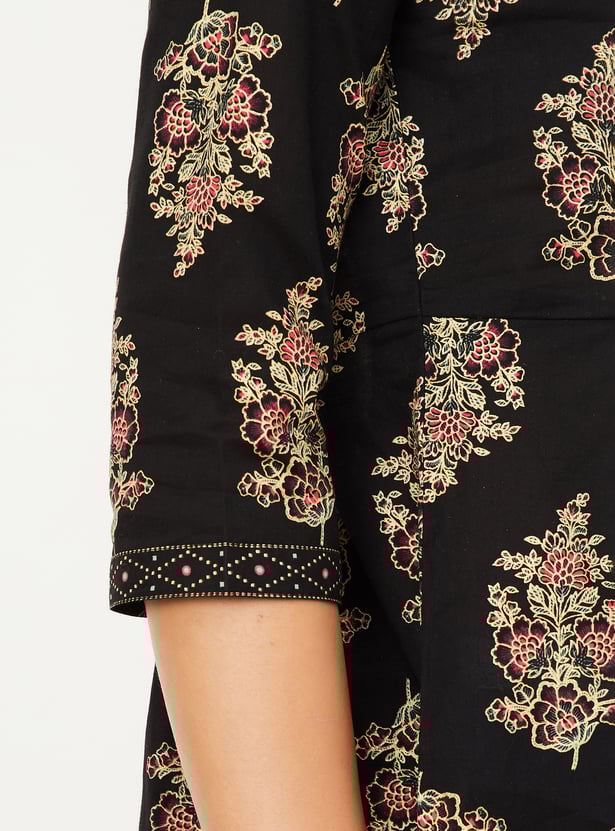 Women Ethnic Print A-Line Kurtis - Pack of 2